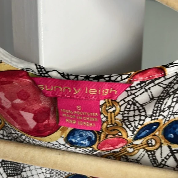 Printed Satin Blouse - Picture 2 of 6